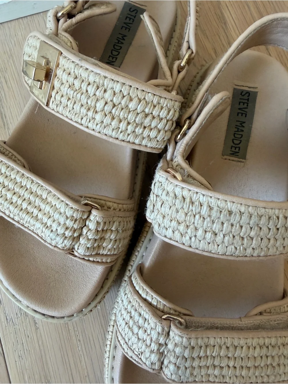 BIGMONA NATURAL RAFFIA Platform Shoes